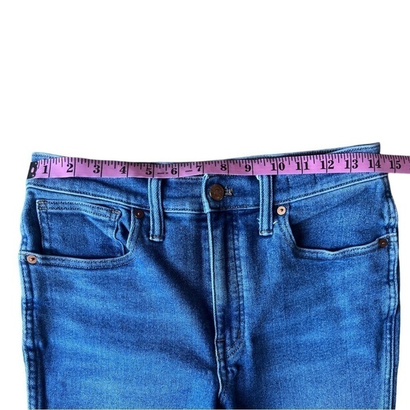Madewell Women’s 10” High Rise Skinny Jeans Medium Blue Wash EUC, Size 28 - Picture 8 of 10